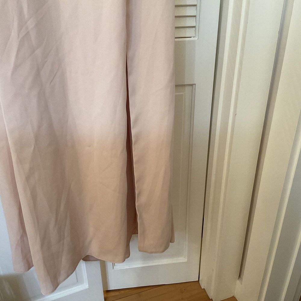 After Six Gown Maxi Dress Crepe One Shoulder Cameo Size 8 NWT - Picture 5 of 10